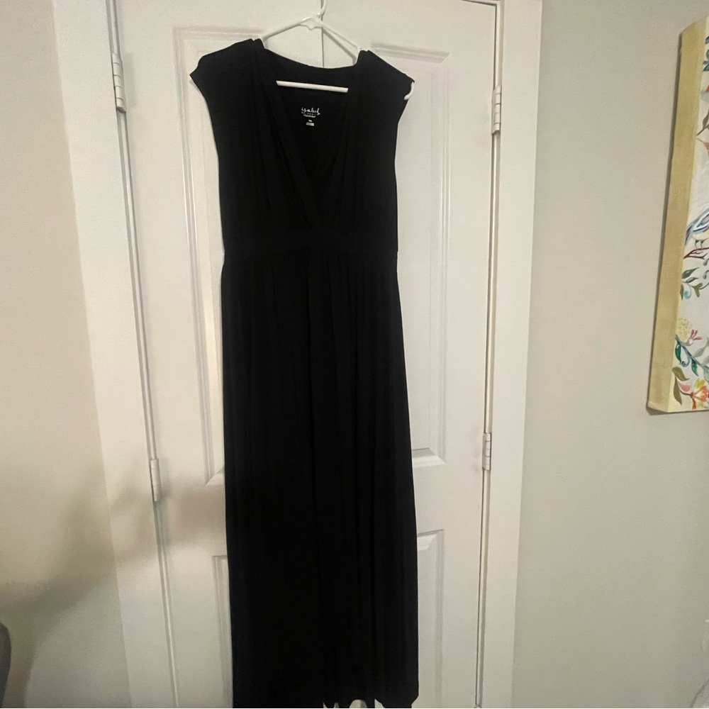 Isabel Maternity Black Maxi Dress- Maternity & Nursing, XXL
